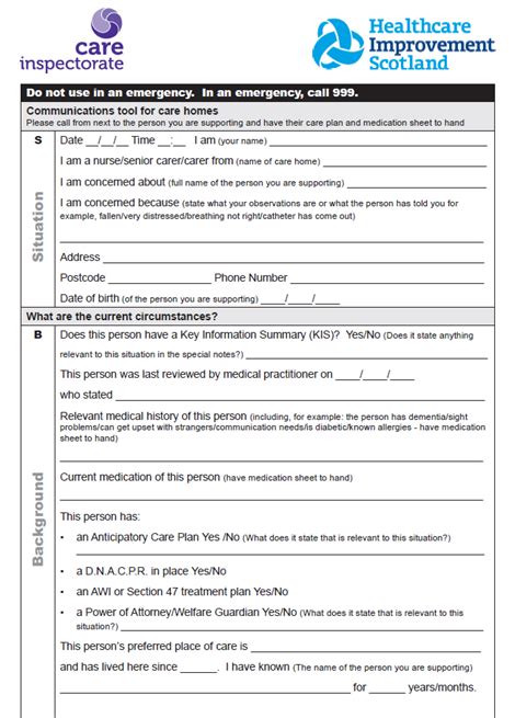 care inspectorate eforms